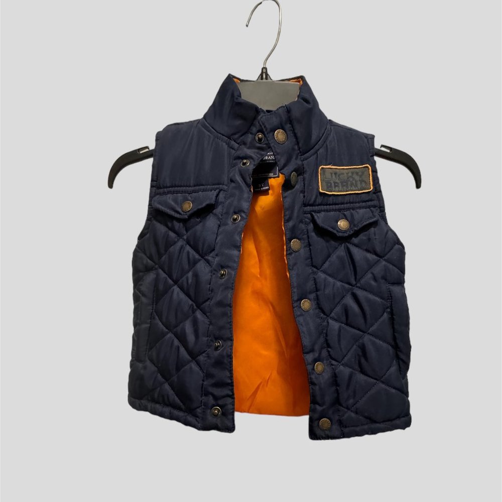 Lucky brand size 3 T navy blue vest
